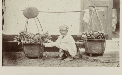 Javanese Porter with Fruits by Woodbury and Page