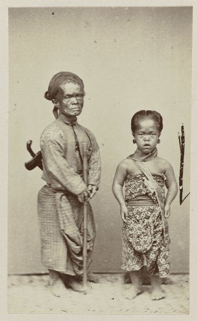Portrait of Two Little People by Woodbury and Page