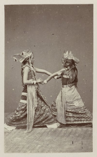 Two Javanese Dancers by Woodbury and Page