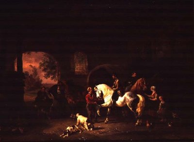 At the Inn Door by Wouterus Verschuur