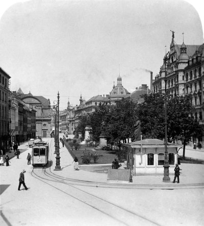 Promenadeplatz in Munich, Germany by Wurthle and Sons