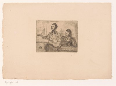Two Musicians by Xavier Mellery