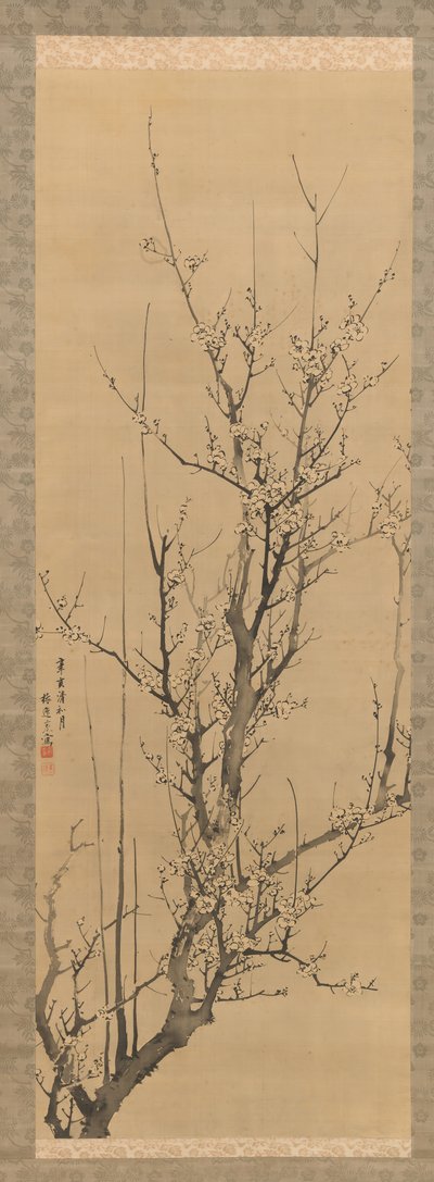 Plum Blossoms by Yamamoto Baiitsu