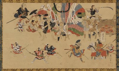 Street Scene During a Festival by Yamamoto Fujinobu