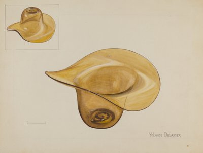 Glass Hat by Yolande Delasser