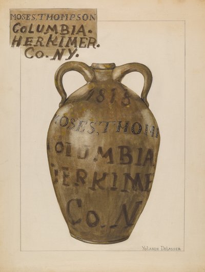 Jug, c. 1936 by Yolande Delasser