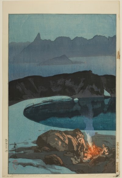 Camping at Washibadake by Yoshida Hiroshi