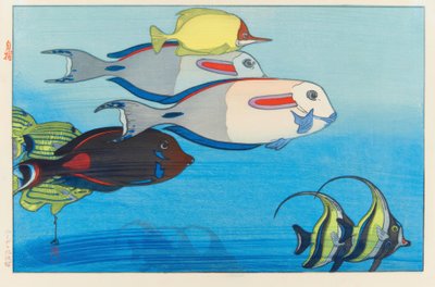 The Aquarium, Honolulu by Yoshida Hiroshi