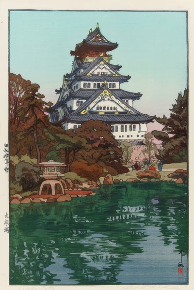 The Castle of Osaka by Yoshida Hiroshi