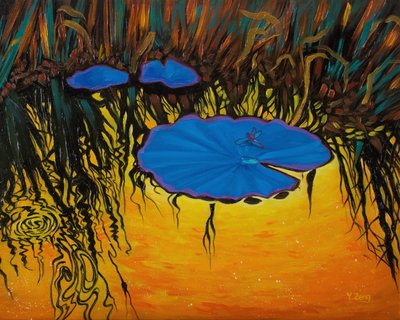 Blue Dragonfly, 2023 by Yue Zeng