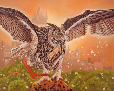 Owl Messenger, 2023 by Yue Zeng