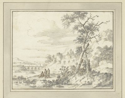 Mountainous Landscape with Ruins by Zacharias Blijhooft