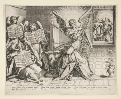 St. Cecilia Playing the Organ by Zacharias Dolendo