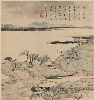 River Landscape, May-August 1666 by Zha Shibiao