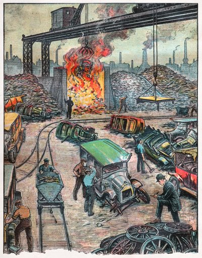A Car Decharge in the USA (illustration) by . .