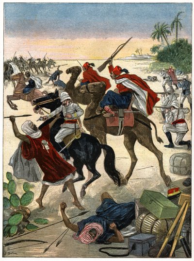 Battle in Sahara by . .