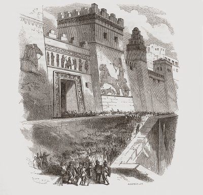 Capture of Babylon by Cyrus the Great by . .