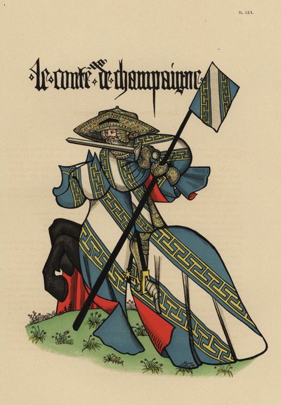 Count of Champagne, with standard by John Pardon