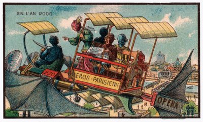 Flying Bus in Paris by . .