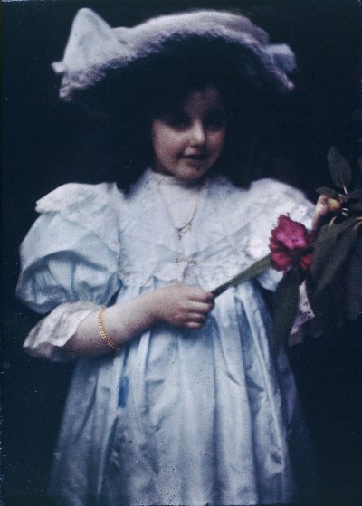 Girl in a white dress by John Pardon