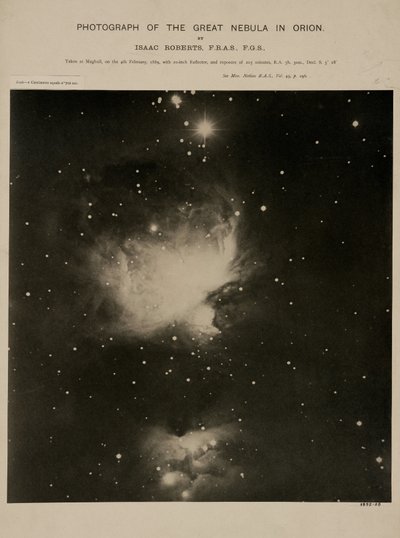 Great Orion Nebula (M42), 4 February 1889 by John Pardon