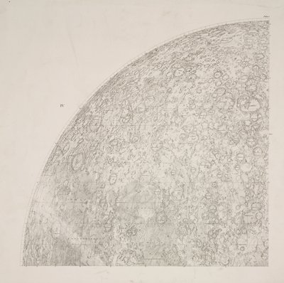 Southeast quadrant of Beer & Madler Moon map by John Pardon