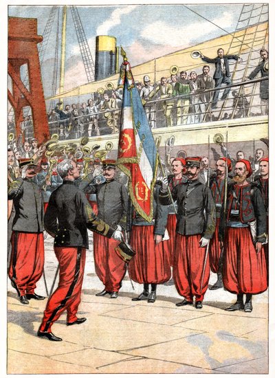 The Third Zouaves Regiment in Marseille by . .