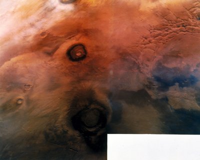 Volcanoes on the Surface of the Planet Mars by Frederick (attr. to) Barnard