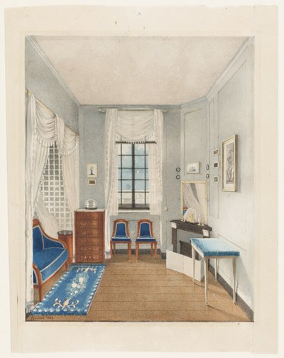 A French Restoration Bedroom by Bouilhet