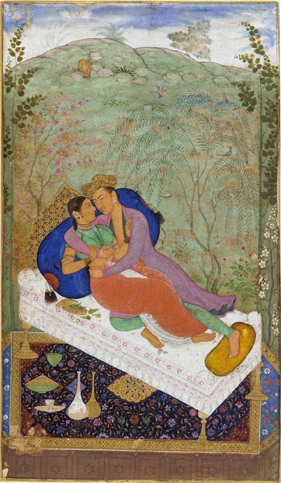 Lovers, c1597 by   Manohar