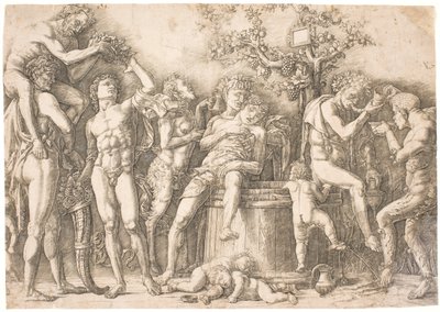 Bacchanal by the Wine Vat by after Andrea Mantegna
