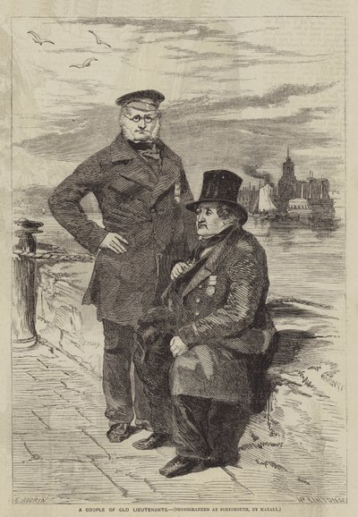 A Couple of Old Lieutenants by after Edmond Morin