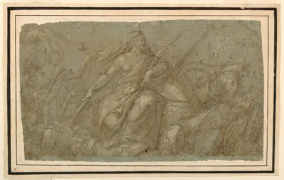Peace Burning Attributes of War by after Francesco Salviati