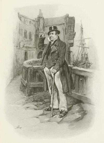 Captain Cuttle by after Frederick Barnard