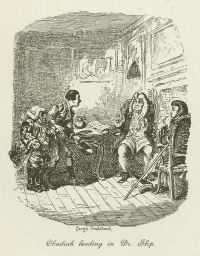 Illustration for Tristram Shandy by after George Cruikshank