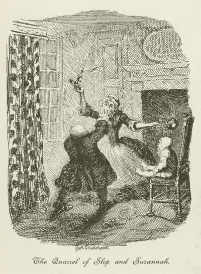 Illustration for Tristram Shandy by after George Cruikshank