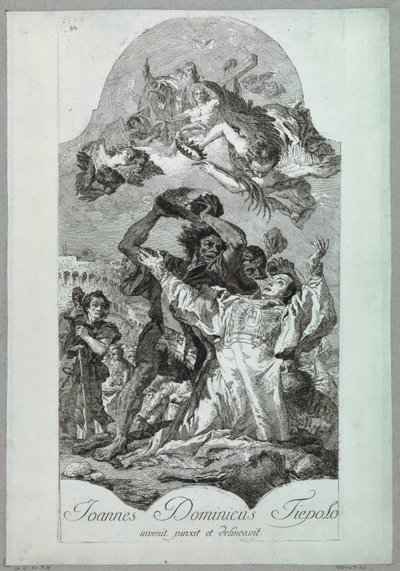 Martyrdom of Saint Stephen by after Giovanni Battista Tiepolo