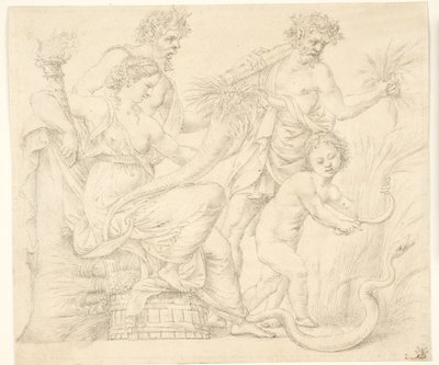 Persephone and Dionysus by after Giulio Romano