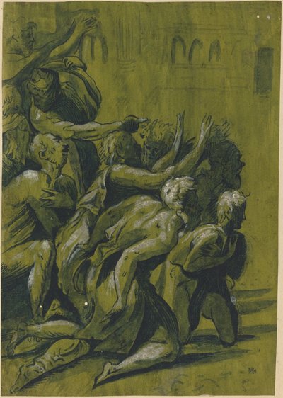 Nine Figures by after Giuseppe Nicolo Vicentino