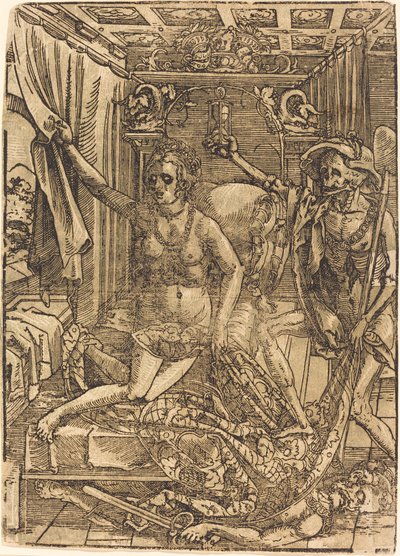 Death and the Courtesan by after Hans Sebald Beham