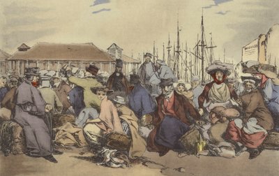 Fish Market by after Henri Bonaventure Monnier