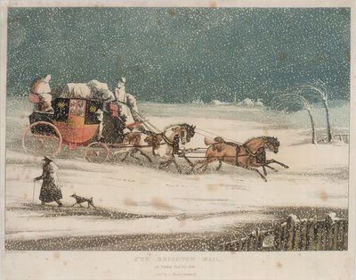 The Brighton Mail by after Henry Thomas Alken