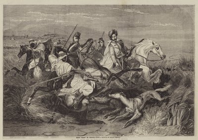 Boar Hunt in Africa by after Horace Vernet