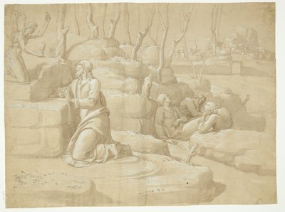 Jesus in the Garden of Gethsemane by after Jacopo da Empoli