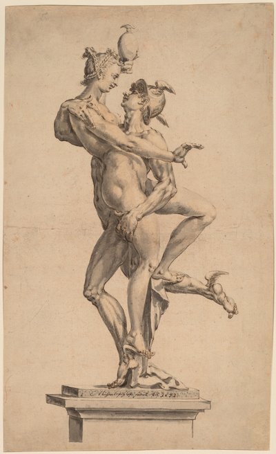 Mercury Abducting Psyche by after Jan Muller Michael Philip I