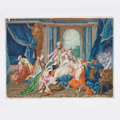 The Toilet of Esther by after Jean François de Troy