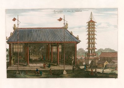 Interior of a Pagoda by after Johannes Nieuhof