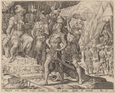 David Armed before Saul by after Maerten van Heemskerck