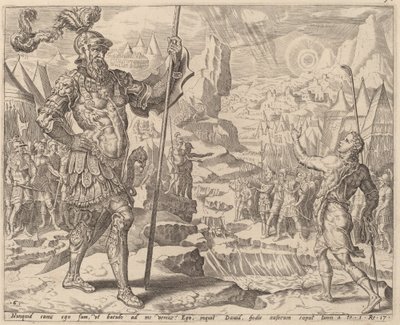 David Meeting Goliath by after Maerten van Heemskerck
