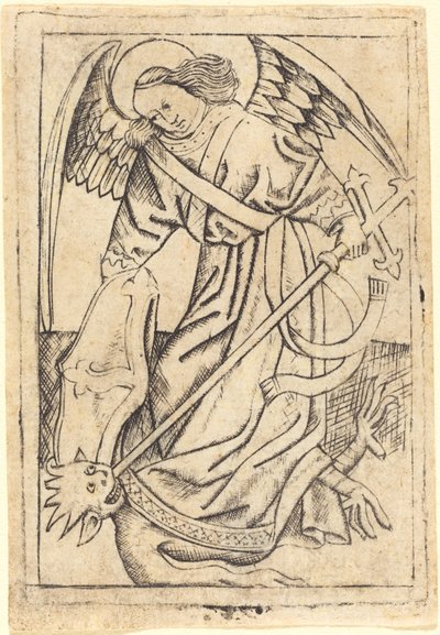Saint Michael by after Master E.S.